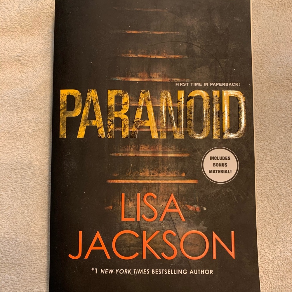 Psychological thriller “Paranoid” by Lisa Jackson